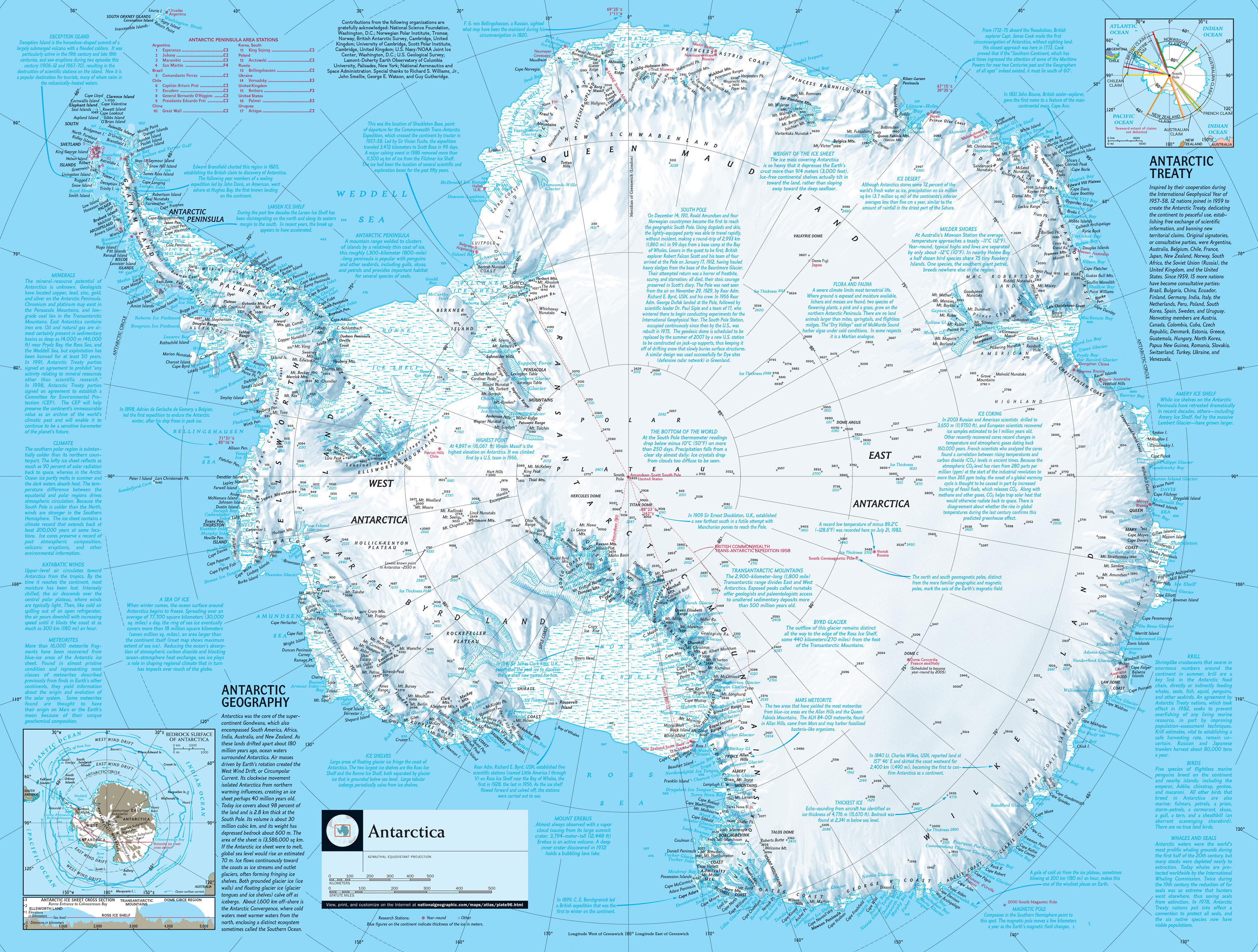 Map of Antarctica